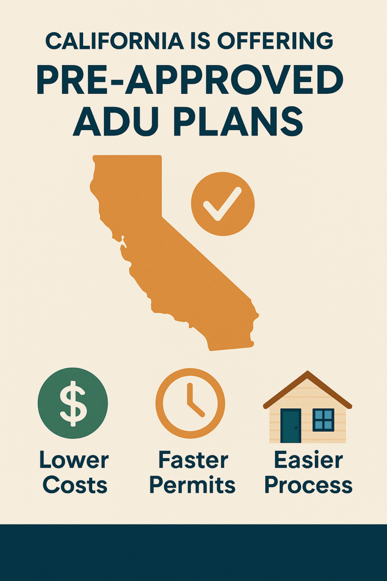 California’s Pre – Approved ADU Plans