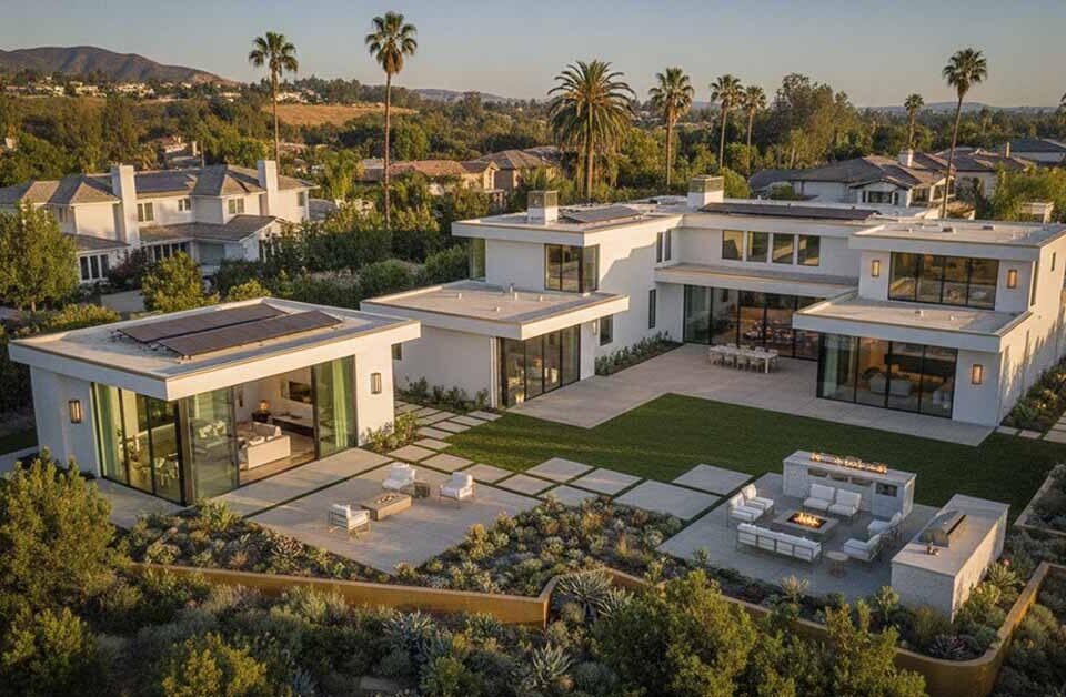Modern California home with a detached backyard ADU showcasing increased property value, rental income potential, and ADU ROI in 2026.