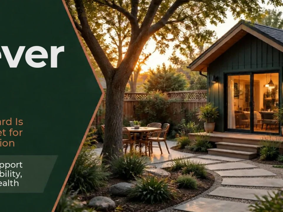 Modern backyard ADU designed for generational wealth and multigenerational family living